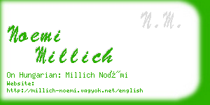 noemi millich business card